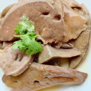 【私房小菜】麻油粉肝片 1KG（固型物800g）..... 962-0282