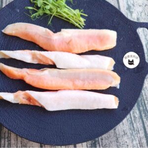 頂級鮮嫩帶皮鮭魚肚肉條 500g（寬約3~5公分）﹍ 962-0081：圖片 6