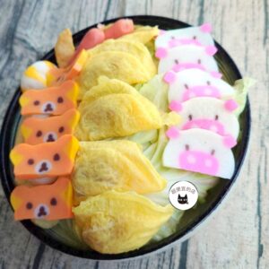 日本卡通造型魚板 65g -- 小熊 / 小豬 ﹍ 102-0858：圖片 4