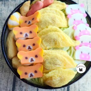 日本卡通造型魚板 65g -- 小熊 / 小豬 ﹍ 102-0858：圖片 5