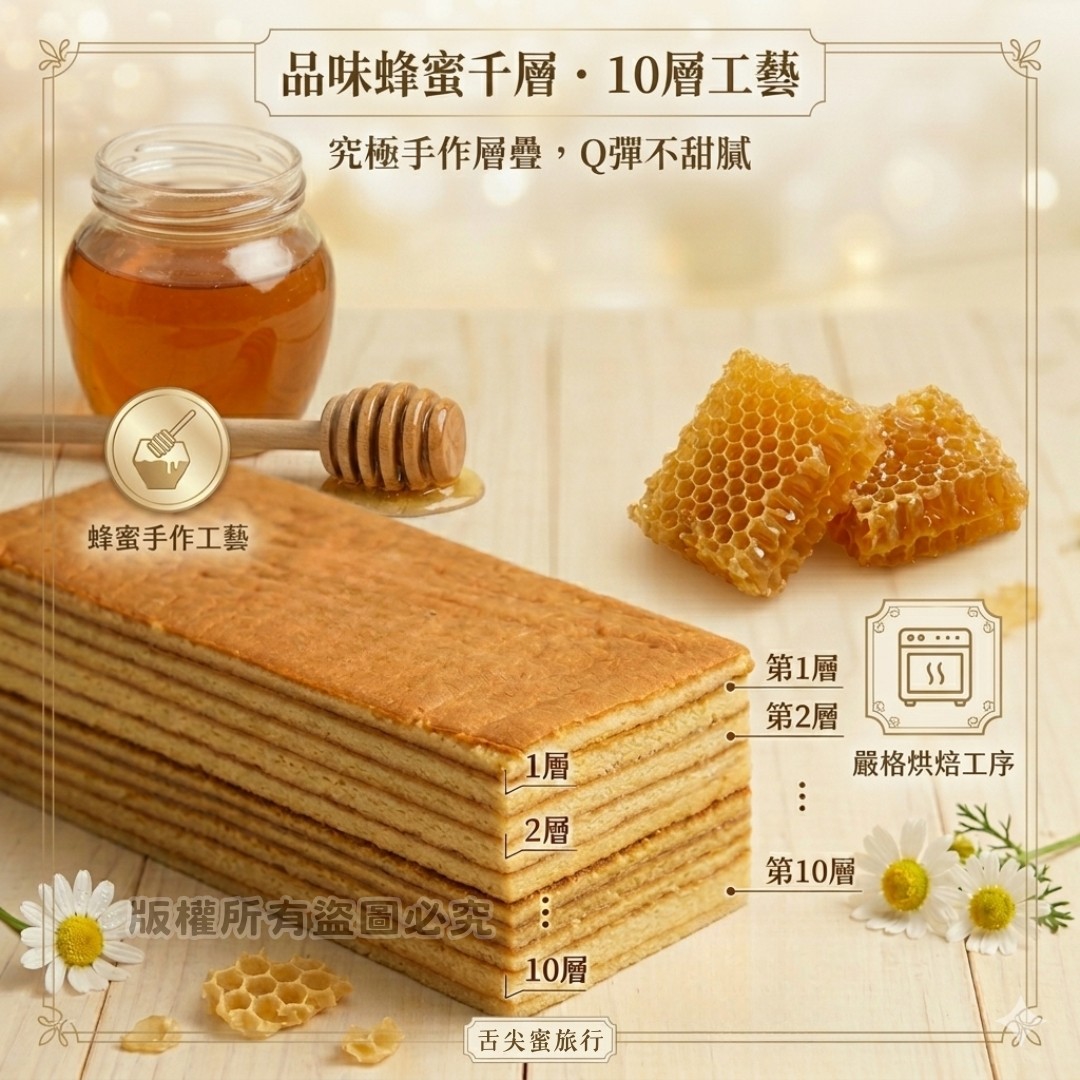 《快速成團》蜂蜜千層蛋糕 2條 ﹍ 942-0039 ➡️ $289(原價$580)🔥04/16後到貨!:圖片 3