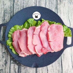 台灣溫體豬～無骨豬里肌肉排 600g（散裝 / 切片 / 無真空包裝） ﹍ 061-0043