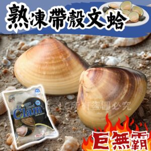 《快速成團》熟凍帶殼文蛤 500g(約11~13顆) ﹍ 942-0058 ➡️ ＄135（原價＄160）